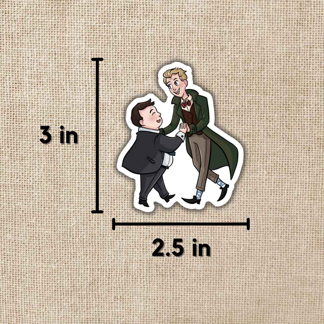 Arthur and Linus Dancing Sticker | TJ Klune Inspired