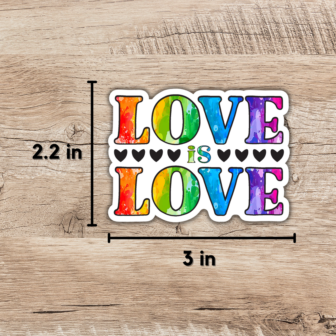 Love is Love 3-inch Sticker