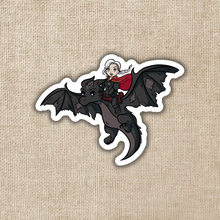 Load image into Gallery viewer, Manon Riding Abraxos Sticker | Throne of Glass Inspired

