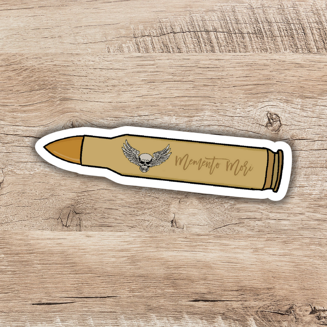 Memento Mori Godslayer Bullet Sticker | Crescent City House of Earth and Blood Inspired