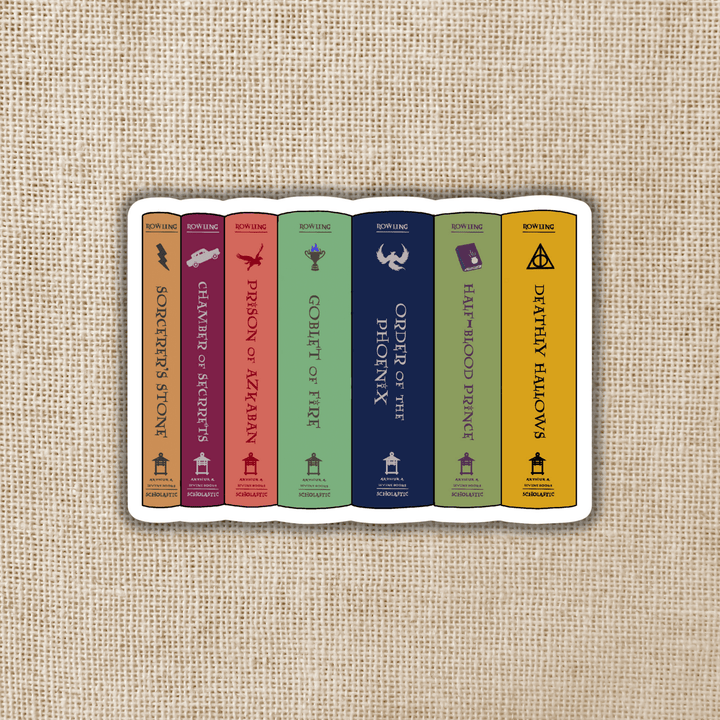 Harry Potter Series Book Stack Sticker