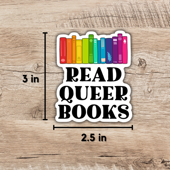 Read Queer Books 3-inch Sticker