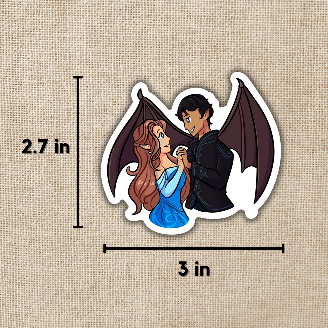 Rhys and Feyre Sticker | A Court of Thorns & Roses