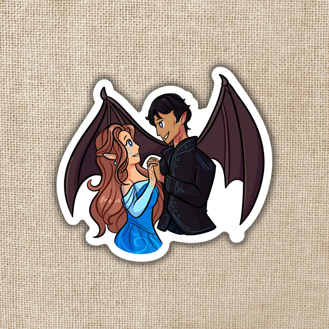 Rhys and Feyre Sticker | A Court of Thorns & Roses