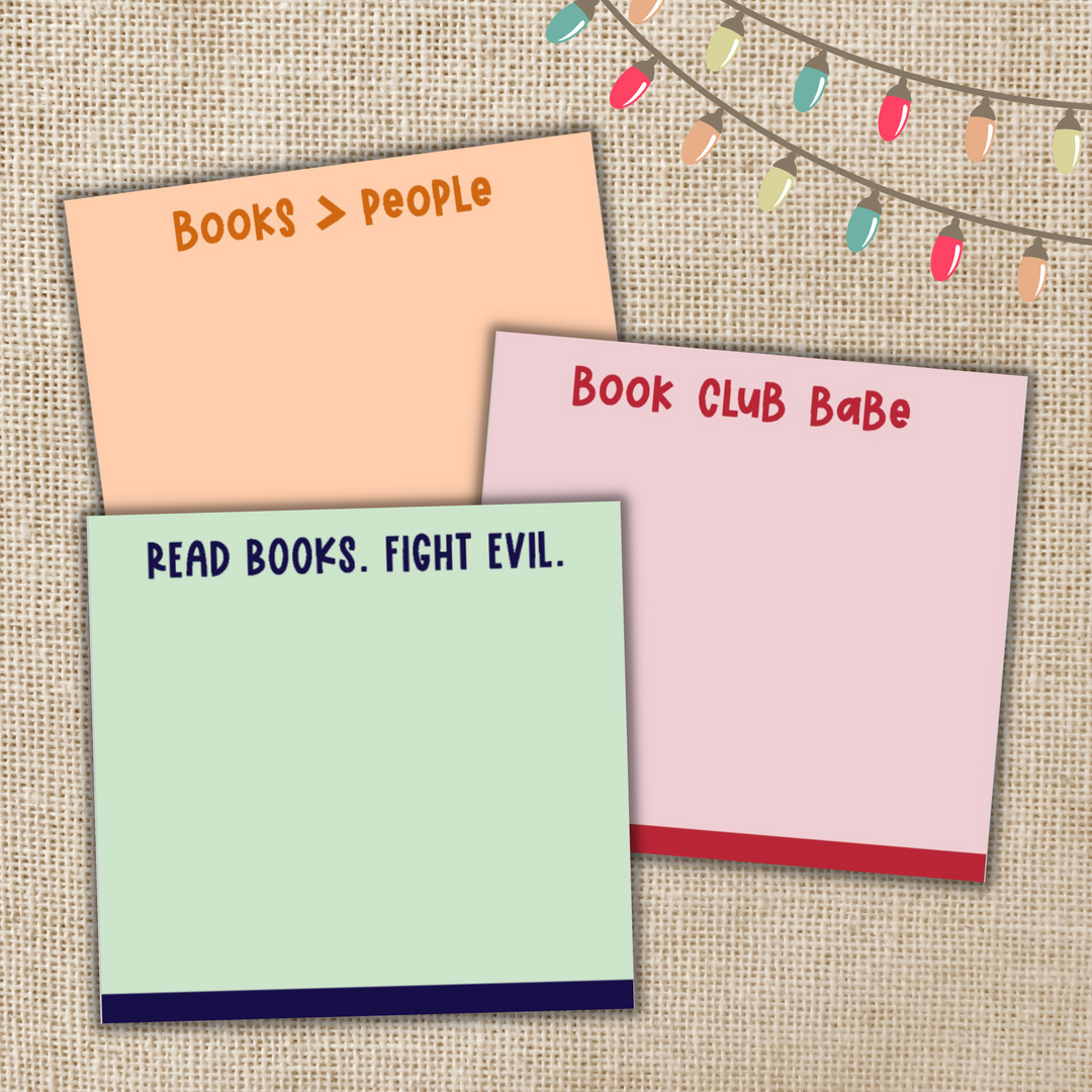 Bookish Sticky Note 3-Pack Gift Bundle