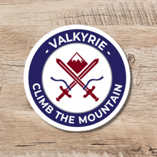 Load image into Gallery viewer, Valkyrie Climb the Mountain Sticker
