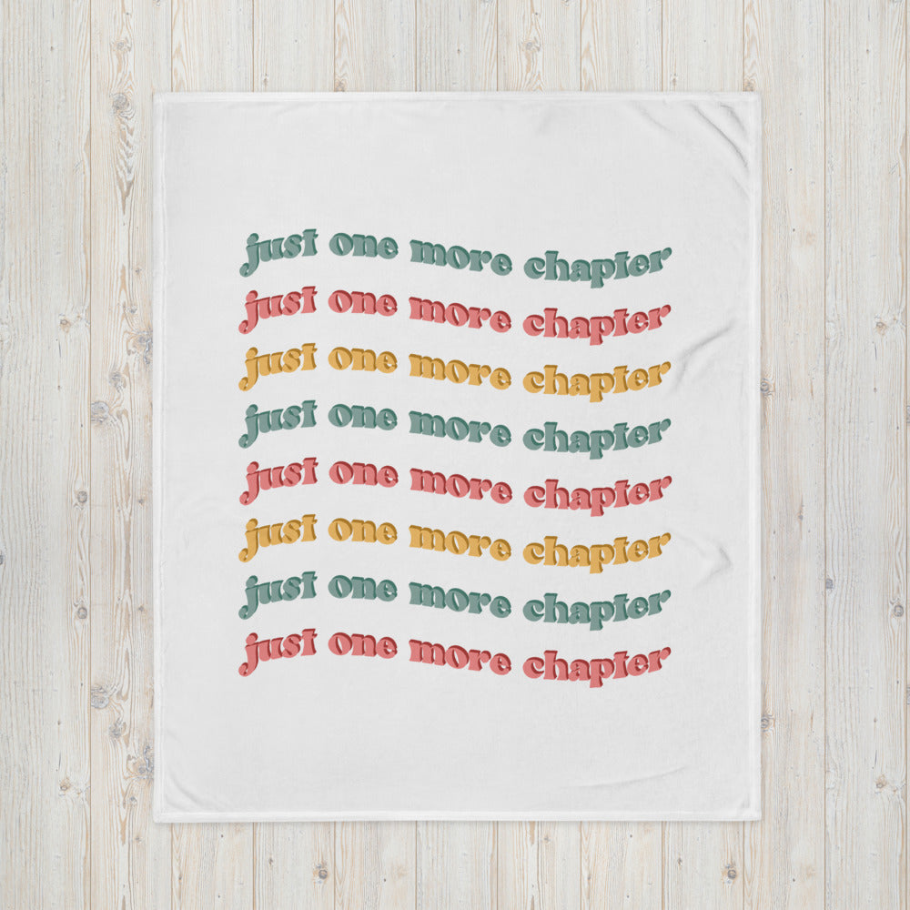 Just One More Chapter Throw Blanket
